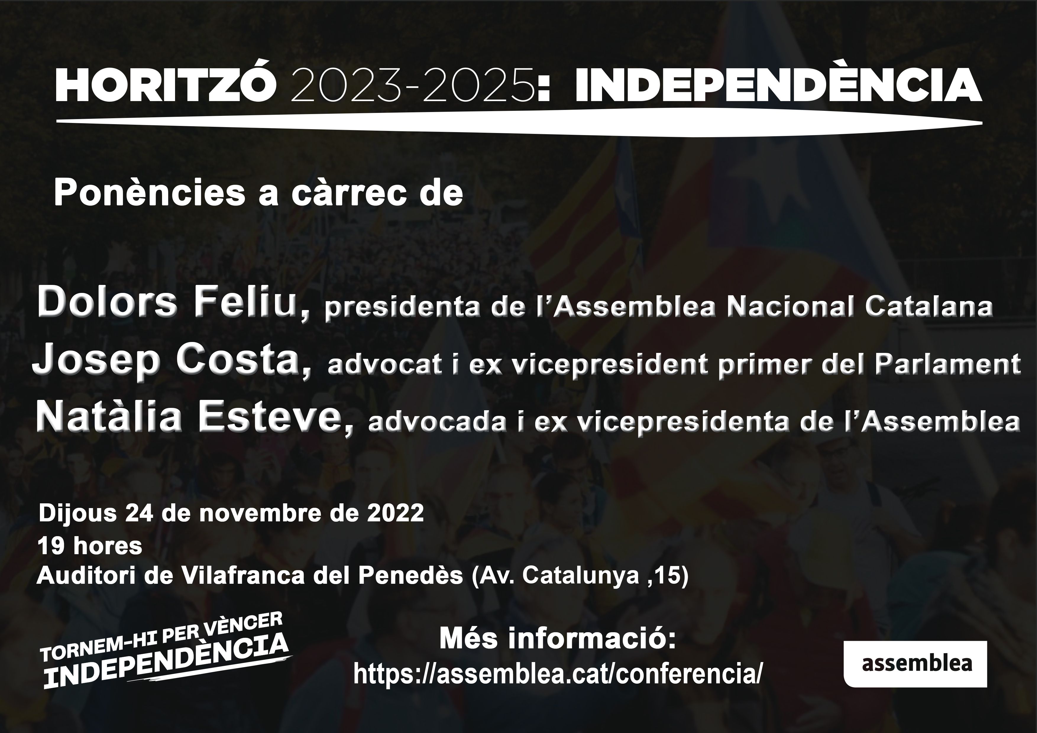 Vilafranca acull una de les xerrades a territori per presentar la Conferència Nacional del Moviment Civil Independentista